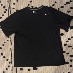 Nike Black Short Sleeve Tee Athletic Performance